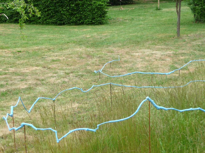 projeté sur le relief