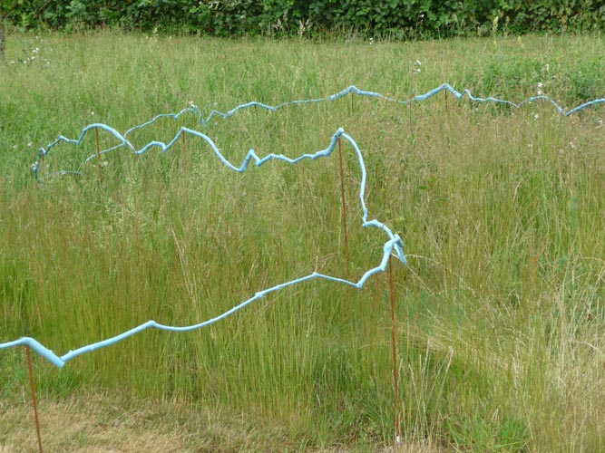 projeté sur le relief